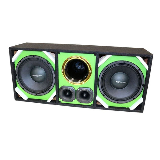 10" Deejay LED Loaded Green Chuchero Box