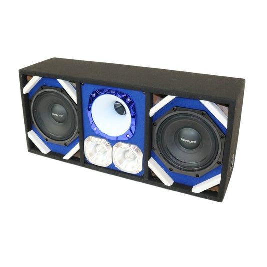 8" Deejay LED Loaded Blue Chuchero Box