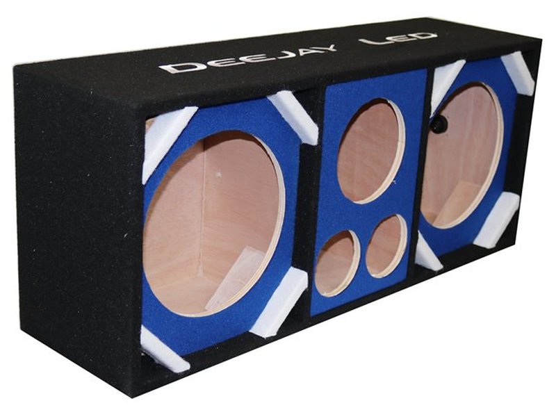 10" Deejay LED Blue Empty Chuchero Box