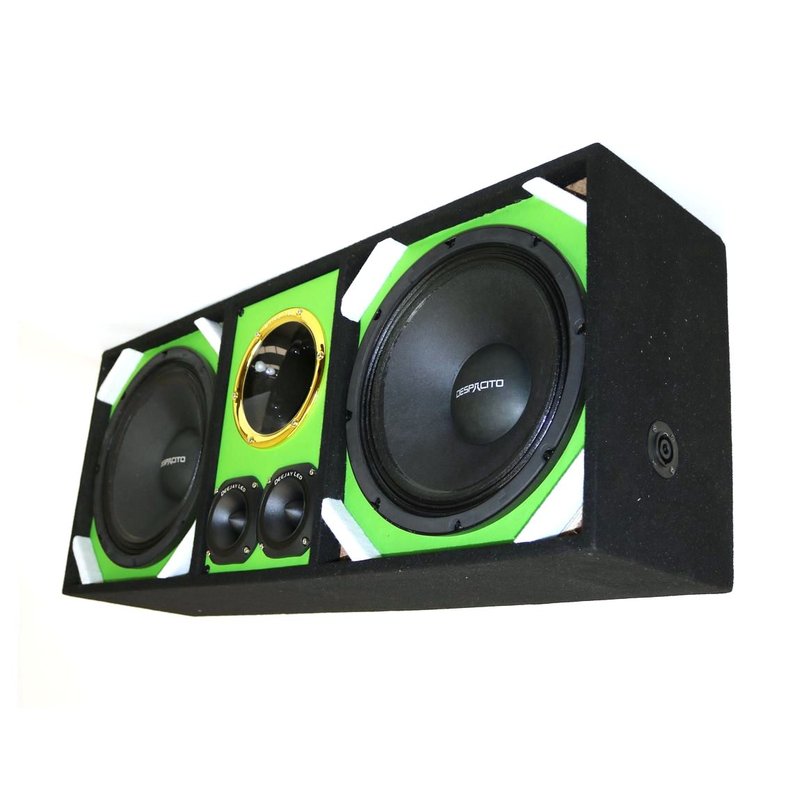 12" Deejay LED Loaded Green Chuchero Box