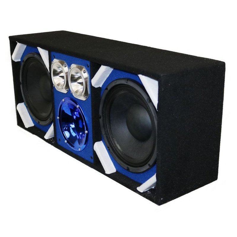 10" Deejay LED Loaded Blue Chuchero Box