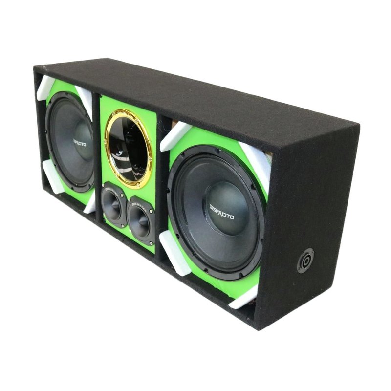 10" Deejay LED Loaded Green Chuchero Box