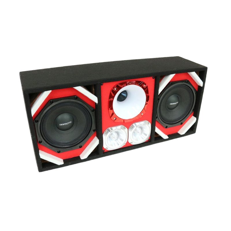 8" Deejay LED Loaded Red Chuchero Box