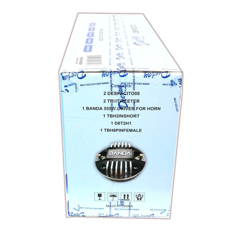 8" Deejay LED Loaded Blue Chuchero Box
