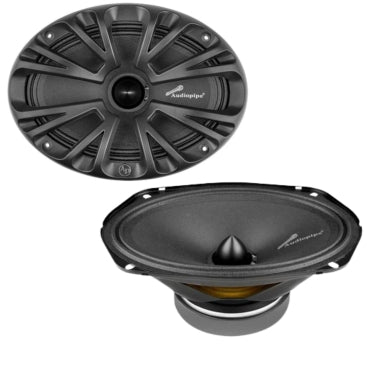 6 x 9" Audiopipe Midrange Frequency Loudspeaker Pair