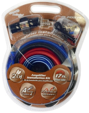 Audiopipe 4 Gauge Amp Kit 100% (Copper Series, 2100 Watts, Etc.)