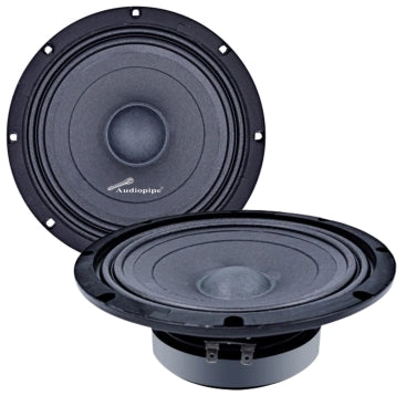 8" Audiopipe Midrange Frequency Loudspeaker Pair