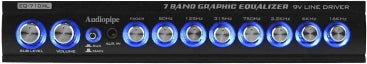 Audiopipe 7 Band Graphic Equalizer (with Hi/Lo -9V Line Driver)