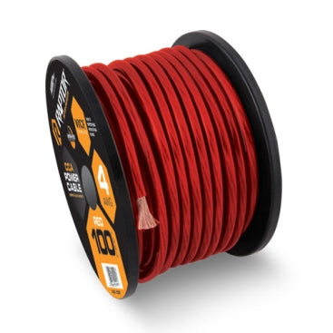 25 Feet 1/0 AWG Red Power Wire - Raptor Vice Series