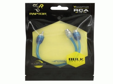 Raptor RCA Y Adaptor (2 Female / 1 Male)